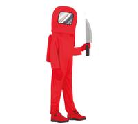 Fiestas Guirca Child Astronaut Red Outer Space Halloween Costume Age 10-12