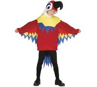 FIESTAS GUIRCA | Child Little Parrot Fancy Dress Costume (3-4 Years) - Hood, Tail and Outfit - Animal Costumes for Halloween, Carnival and Fancy Dress Parties - Ideal for Children - Multicoloured