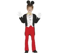 FIESTAS GUIRCA | Child Mouse Fancy Dress Costume (10-12 Years) - Jacket, Headband, Trousers and Chest Piece - Animal Costumes for Halloween and Fancy Dress Parties - Ideal for Children - Black and Red