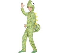 FIESTAS GUIRCA | Children's Chameleon Costume - Green - Various Sizes for