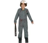 Childs Halloween Psycho Killer Fancy Dress Costume Jason type Outfit & Mask fg