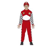 Fiestas Guirca Childrens/Kids Formula Driver Costume Set3-4 Years Red/White FG7
