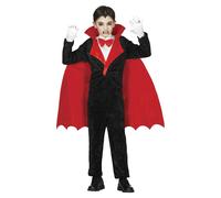 Fiestas Guirca Childrens/Kids Vampire Costume Set7-9 Years Black/Red FG1257