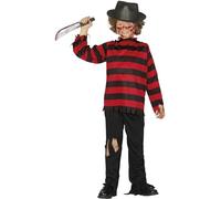 FIESTAS GUIRCA Childs Scissor Boy or Girl Red and Black Striped Fancy Dress Costume Halloween Age 5-6