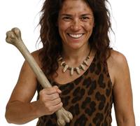 FIESTAS GUIRCA | Costume Bone for Caveman and Voodoo (29 cm) - Themed Party Accessory for Halloween Carnival Oktoberfest - Adult Child - Beige