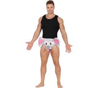 FIESTAS GUIRCA | Costume Elephant Willy Briefs Men - Cheeky Grey Novelty