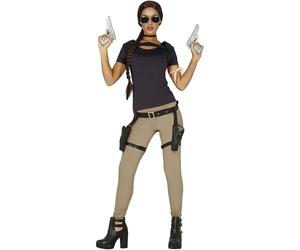 FIESTAS GUIRCA Costume Woman Archaeologist Adventurous Video Game Size M
