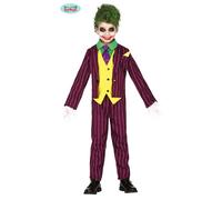 Fiestas Guirca Crazy Villain Joker Jester Boys Fancy Dress Costume Age 10-12 Yrs