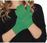 FIESTAS GUIRCA | Dark Green Child Gloves (6.7 in) - Costume Accessory for Devils and Demons - Ideal for Halloween, Carnival and Fancy Dress Parties - Unisex for Children - Green