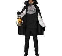 FIESTAS GUIRCA | Decapitated Head Fancy Dress for Men - T-Shirt, Cape, Shoulder Pads, Mask and Chest Piece - Horror Costumes for Halloween and Scary Parties - Ideal for Adults
