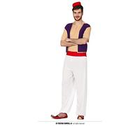 FIESTAS GUIRCA Desert Thief Arabian Man Fancy Dress Costume Adult Outfit Mens Historical Dress Up Male (Large)