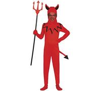 FIESTAS GUIRCA Devil Fancy Dress for Boys - Red Demon Kids Costume - Boys Halloween Costumes 3-4 years