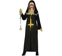 FIESTAS GUIRCA Diabolic Anti Nun Halloween Costume Adult Women - Adults Fancy Dress Costumes Women Size M 10-12