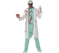 Fiestas Guirca Doctor Zombie Halloween Fancy Dress Costume Man Size Adult Medium