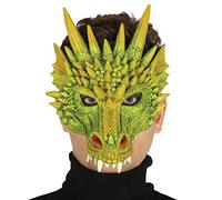 Fiestas Guirca - Dragon Crescent Mask Adult Unisex, Green, 2414