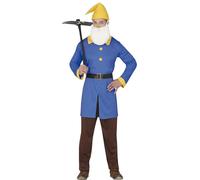 FIESTAS GUIRCA Dwarf Fancy Dress Costume Adult Man Size Medium
