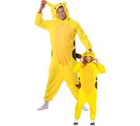 Fiestas Guirca Electric Chinchilla Pikachau Jumpsuit Unisex Costume Size Large