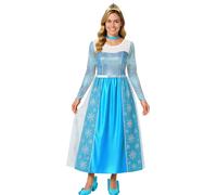 FIESTAS GUIRCA Elsa Snow Queen Frozen Costume Women's Dress
