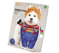 Fiestas Guirca Evil Dog Costume Multicoloured (S- Chest: 13In-18In)