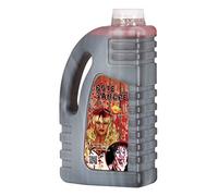 FIESTAS GUIRCA | Fake Blood Bottle (33.8 oz) - Latex Makeup for Horror and Scary Fancy Dress - Ideal for Halloween, Carnival and Horror Movie Parties - Suitable for All Users - Red
