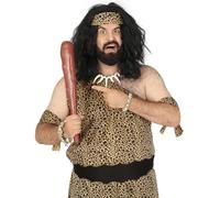 FIESTAS GUIRCA | Fake Caveman Club (48 cm) - Stone Age Costume Accessory for Prehistoric, Caveman, Carnival, Halloween, Themed Parties - Adult Child - Brown