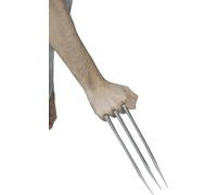 FIESTAS GUIRCA | Fake Superhero Claw (25 cm) - Costume Accessory for Ninja, Villain, Mutant, Hero, Cosplay, Halloween, Carnival - Adult Child - Grey