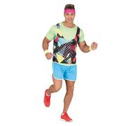 Fiestas Guirca Fancy Dress Adult 80S Gymnast | Size: Large Fiestas Guirca Multicolor L