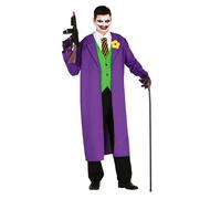 Fiestas Guirca Fancy Dress Adult Assassin Jester Costume in Green | Size: Medium Fiestas Guirca Green M
