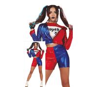 Ladies Halloween Movie Film Dangerous Glam Fancy Dress Costume Womens Outfit fg