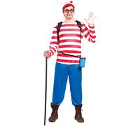 Fiestas Guirca Fancy Dress Adult Hiker Sailor in Red | Size: Small Fiestas Guirca Red S