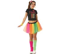 Fiestas Guirca Fancy Dress Adult I Love 80 | Size: Small Fiestas Guirca Multicolor S