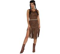 Fiestas Guirca Fancy Dress Adult Indian Dress in Brown | Size: Medium Fiestas Guirca Brown M