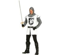 Fiestas Guirca Fancy Dress Adult Medieval Knight in Black | Size: Medium Fiestas Guirca Black M