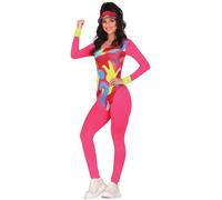 Fiestas Guirca Fancy Dress Adult Roller Psychedelic | Size: Medium Fiestas Guirca Multicolor M