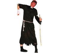Mens Halloween Zombie Priest Fancy Dress Costume Men's Horror Vicar Outfit fg