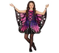 FIESTAS GUIRCA Purple Butterfly Girls Fancy Dress Costume - Pink Monarch Butterfly Kids Fancy Dress Costumes Girls with Wings 7-9 years
