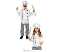Fiestas Guirca Fancy Dress Child Chef in Grey | Size: 5-6 Years Fiestas Guirca Grey 5-6 Years