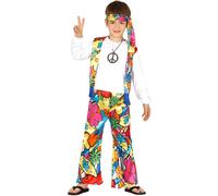 FIESTAS GUIRCA Hippie Fancy Dress Costume Child Age 7-9 Years
