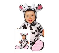 Fiestas Guirca Fancy Dress Child Onsie CowPrint 2 in Black | Size: 12-18 m Fiestas Guirca Black 12-18 m