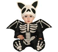 Fancy Dress Child Skeleton Bat Fiestas Guirca Black 1-2 Years
