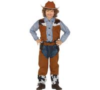 Fiestas Guirca Fancy Dress Child Suede Cowboy Costume in Brown | Size: 3-4 Years Fiestas Guirca Brown 3-4 Years