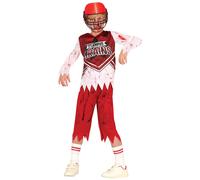 Fiestas Guirca Fancy Dress Child Zombie Quarterback in Red | Size: 11-12 Years Fiestas Guirca Red 11-12 Years