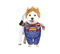 FIESTAS GUIRCA Fancy Dress Costume Diabolic Doll Dog, Size S | Onepiece & Wig Set | Horror-Inspired Look | Polyester | S | Halloween, Carnival