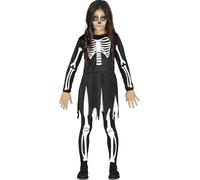 Fiestas Guirca Fancy dress dress skeleton girl size 7-9 years