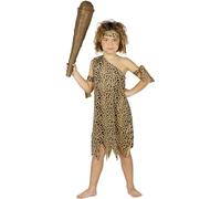 FIESTAS GUIRCA Fancy Dress Kids Stone Age Caveboy Costume Age 5-6 Years