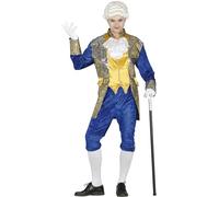 FIESTAS GUIRCA Fancy dress man aristocrat count marquis blue size m