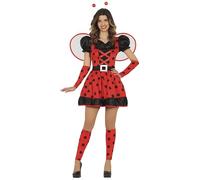 FIESTAS GUIRCA Fantastic Ladybug Fancy Dress Women - Ladybird Fancy Dress Costumes for Women Size L 14-16