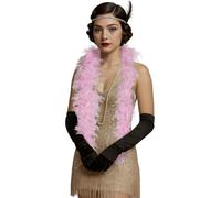 FIESTAS GUIRCA | Feather Boa (80 g) - Fancy Dress Accessory for 1920s Parties, Charleston and Masquerades - Ideal for Halloween, Carnival and Celebrations - Unisex