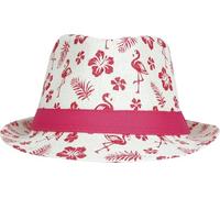 FIESTAS GUIRCA | Flamingos Summer Hat (One Size) - Party Accessory for Summer Celebrations and Graduations - Ideal for Hawaiian and Tropical Themes - Natural and Pink