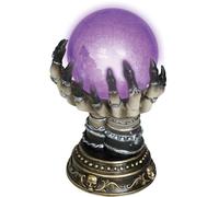FIESTAS GUIRCA | Fortune Teller Crystal Ball with Light (23 cm) - Scary Decoration and Props for Halloween and Fancy Dress Parties for Gypsies and Clairvoyants - Ideal for Spooky Celebrations